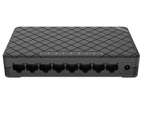 Reyee RG-ES08 8 Port 10/100 Fast Ethernet Tak Çalıştır Switch Plastik Kasa