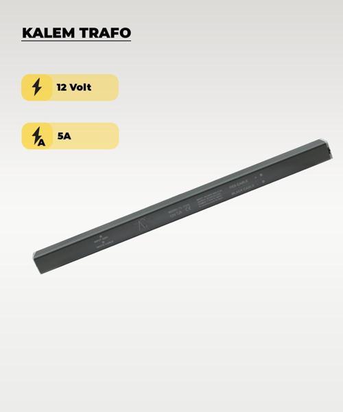 12V 5A - 60W Kalem Led Trafo