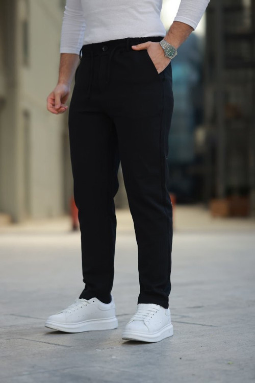 Erkek Beli Bağcıklı Jogger Pantolon