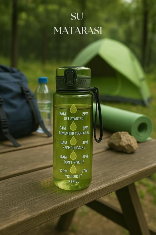 Suluk & Su Şişesi & Sporcu Matara Yeşil 1000 ml