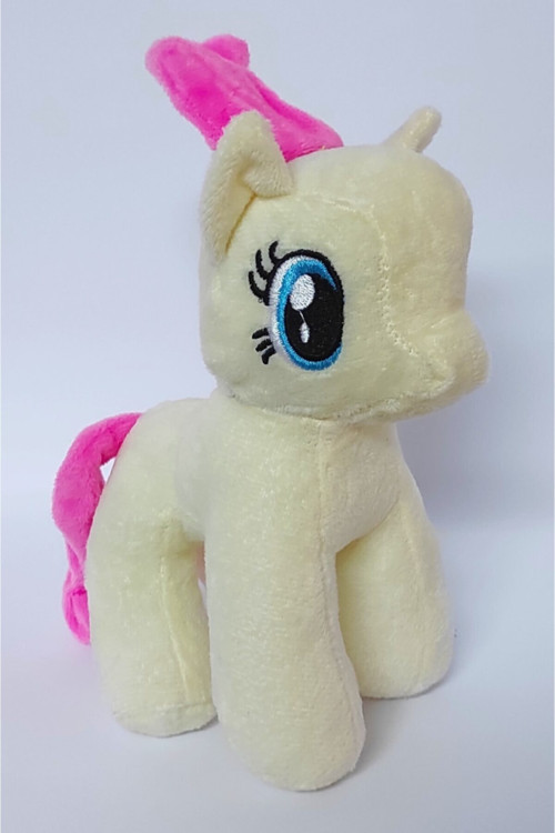 Çocuk Peluş Sevimli Beyaz Pony Uyku Arkadaşı Ve Araba Camı Süsü