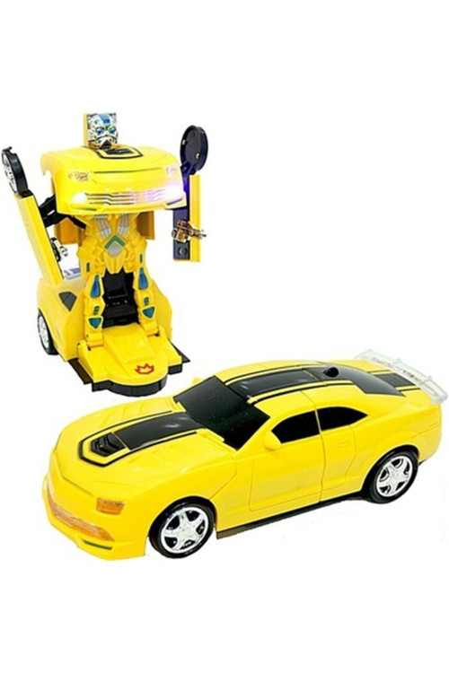 Robota Dönüşebilen Pilli Oyuncak Araba Taksi