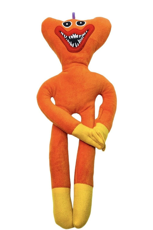 Huggy Wuggy Peluş Oyuncak 52 Cm. Elleri Yapışkanlı Hugi Wugi Turuncu