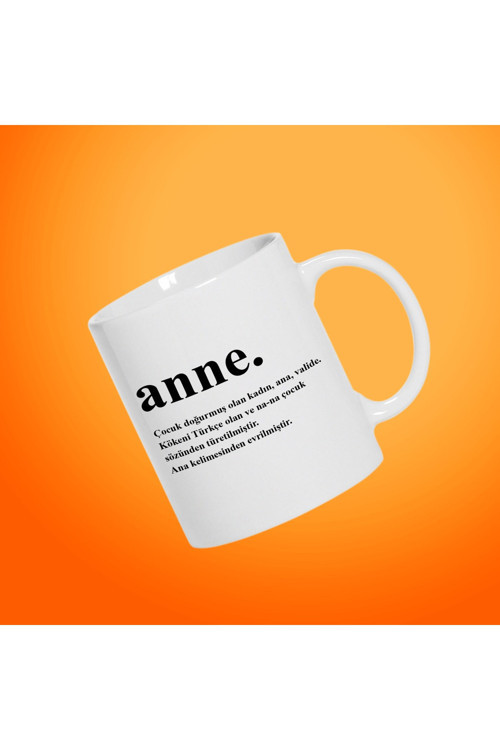 20071667 Yaprak Seramik Anne Baskılı Kupa Bardak