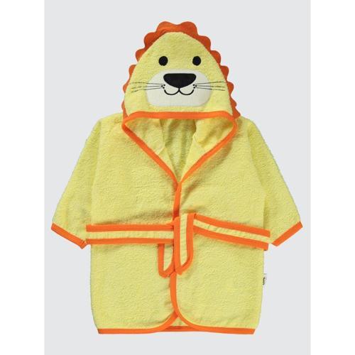 Erkek Bebek Bornoz 0-24 Ay - SarıStandart