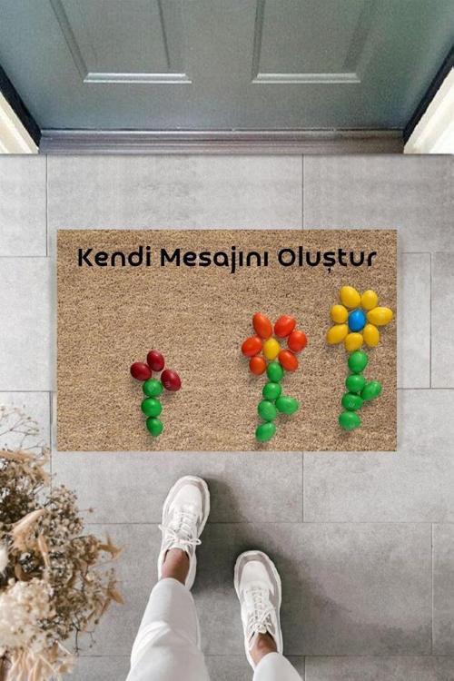 Dijital Baskı Kişiye Özel İç Kapı Dekorasyon Paspas PS11232