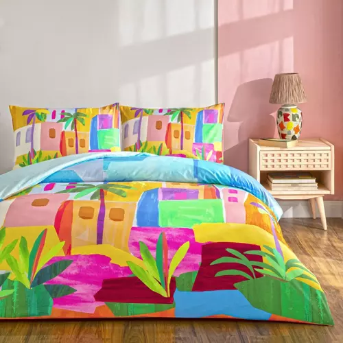 RANFORCE LYONA NEVRESİM TAKIMI MAVİ ÇİFT KİŞİLİK