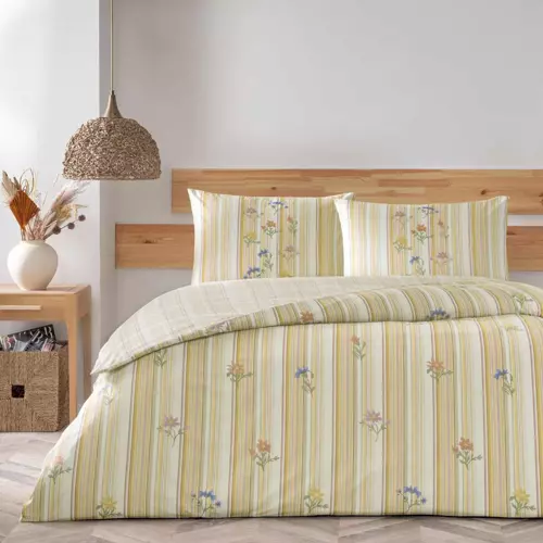 CARLISE RANFORCE NEVRESİM TAKIMI TURUNCU ÇİFT KİŞİLİK