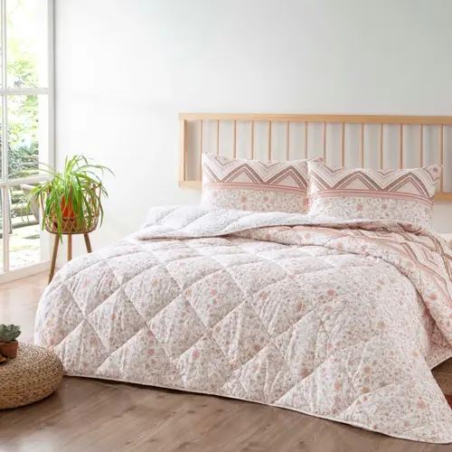SIENA RANFORCE ÇK YORGAN SET KAHVE