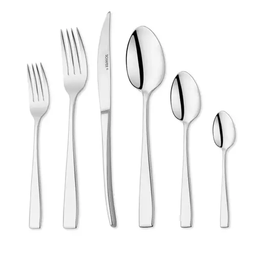 Hamburg 72 Parça Çatal Kaşık Bıçak Takımı-Gümüş01