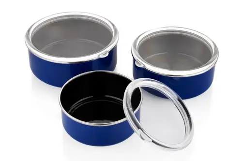 Komfort 3 lü Saklama Kabı Seti 6 Parça-Lacivert