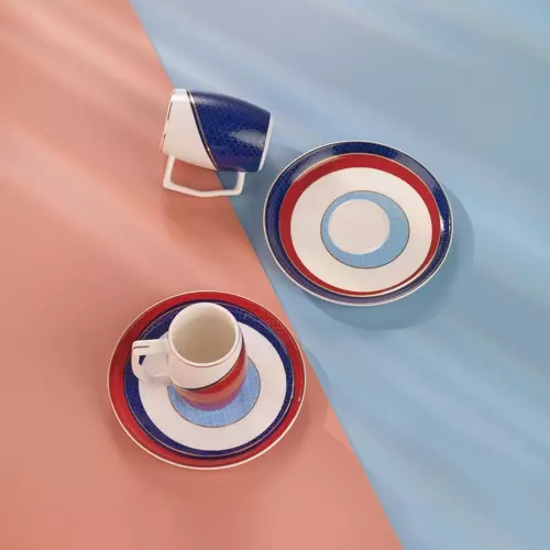 Flott 6 Kişilik Kahve Fincan Takımı 12 Parça-Asorti01