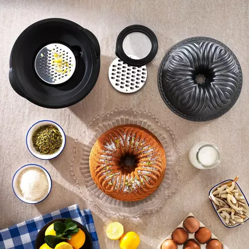 Cakehaus Kek Kalıbı+Hazırlık Seti 6 Parça-Gri