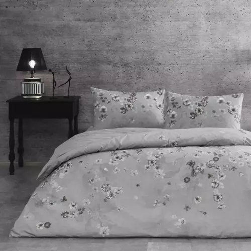 Claire Ranforce Çift Kişilik Nevresim Takımı Gri