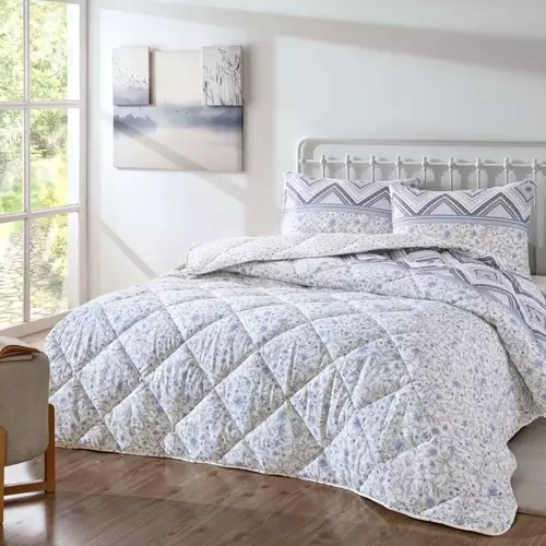 Siena Ranforce Çift Kişilik Yorgan Set Lacivert