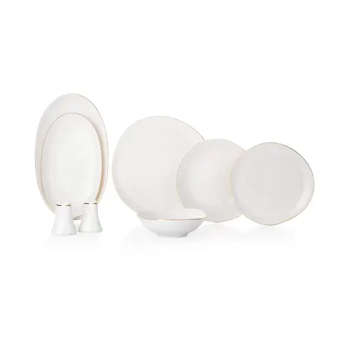 Ella Yemek Takımı 56 Parça-Altın