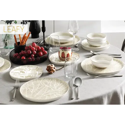 Leafy 24 Parça 6 Kişilik Yemek Takımı