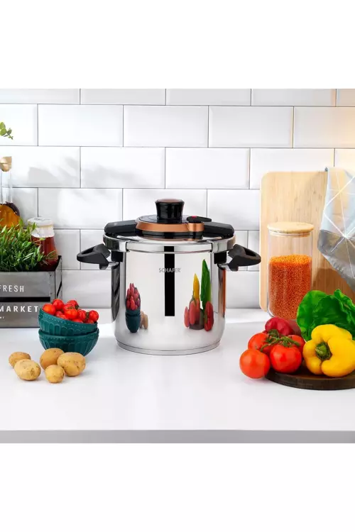 Optima Düdüklü Tencere 9 Lt Siyah-Bakır