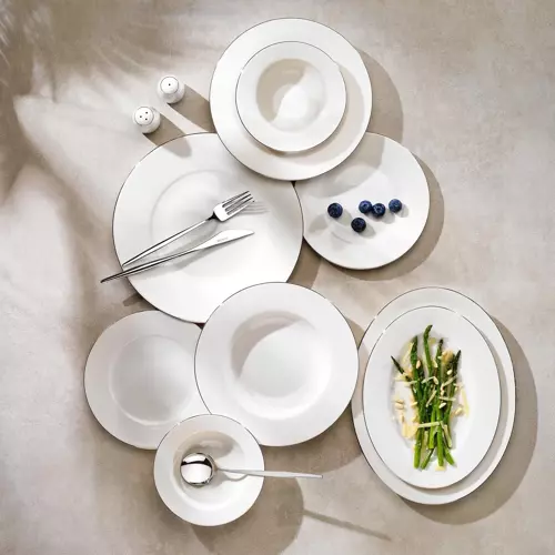 Endless 56 Parça 12 Kişilik Yemek Takımı Platin