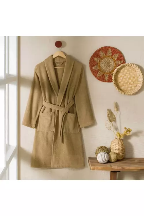 ŞALYAKA PAMUK BORNOZ TABA L/XL-