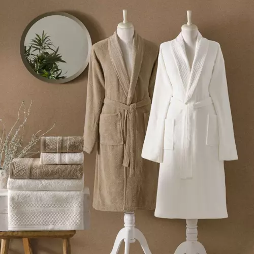 BLİSS PURE COTTON AİLE  6'LI SET EKRU-KAHVE