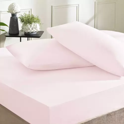 COLOR DREAMS RANFORCE ÇİFT KİŞİLİK ÇARŞAF SETİ PUDRA