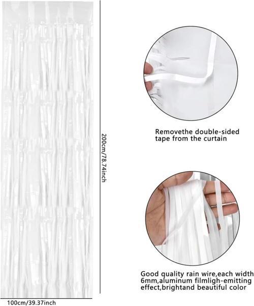 Nessiworld Soft Beyaz Renk Duvar ve Kapı Perdesi İthal 100x200 cm