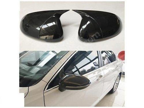 Volkswagen Passat Uyumlu B8 - B8,5 -3 Batman Yarasa Ayna Kapağı (Parlak Siyah)
