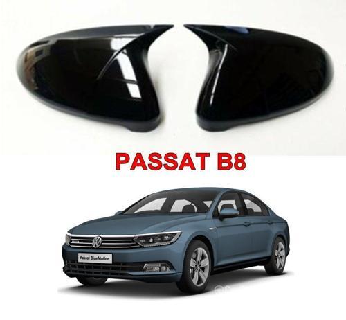 N Passat Uyumlu B8 (2015-2020) Batman Yarasa Ayna Kapağı (Piano Black)