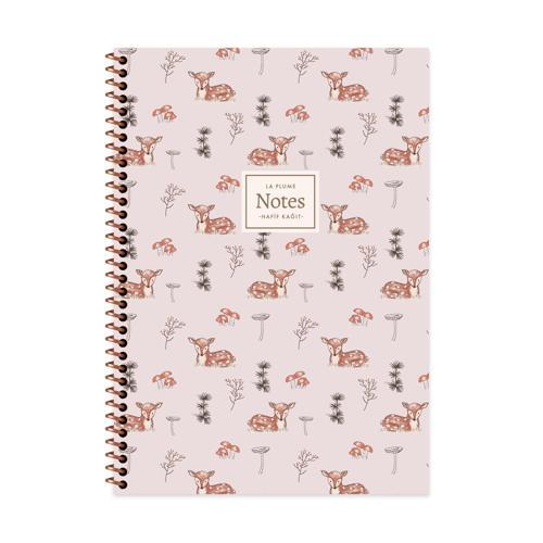 Keskin A4 Kareli PP Kapak La Plume Forest Defter - Ceylan