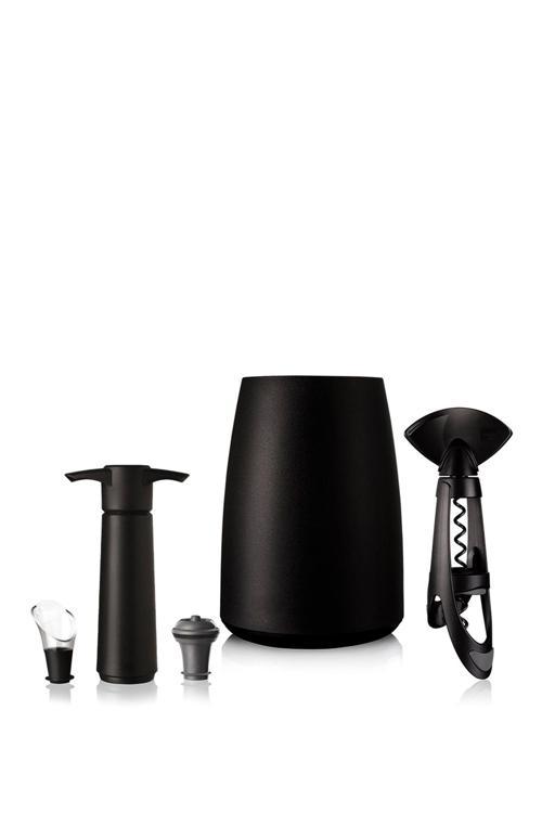 Elegant Siyah Şarap Seti