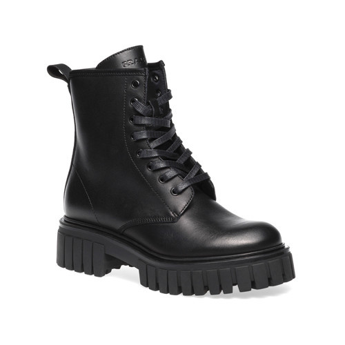 Kadın Bot 86L5 FRAU COMBAT BOOT LEATHER RUBBER BLACK