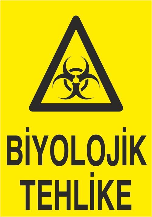 Biyolojik Tehlike Uyarı Levhası