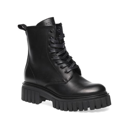 Kadın Bot 86L5 FRAU COMBAT BOOT LEATHER RUBBER BLACK