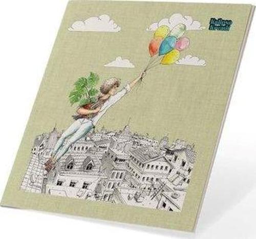 13x14 Balon 32 Ypk Tel Dikişli Mini Not Defteri