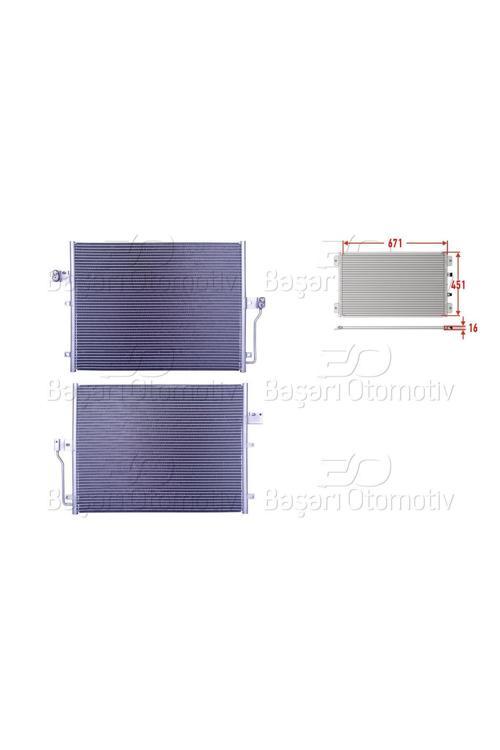68400-09001-WISCO SSANGYONG ACTYON KYRON 2.0D 05 KLIMA RADYATORU 671X451X16