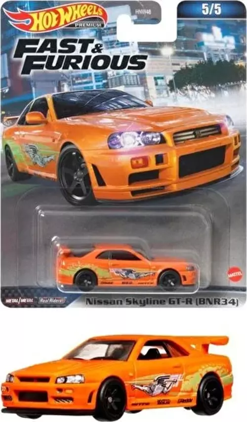 Hot Wheels Fast-Furious Premium Araba Nissan Skyline Gt-R (BNR34) HNW46-HKD21