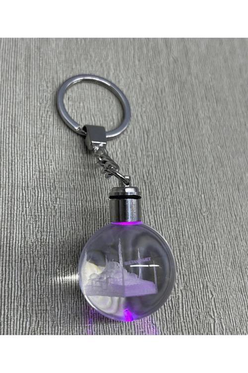 Ledli Sultanahmet Tasarımı Kristal Anahtarlık | Karakter Figürü
