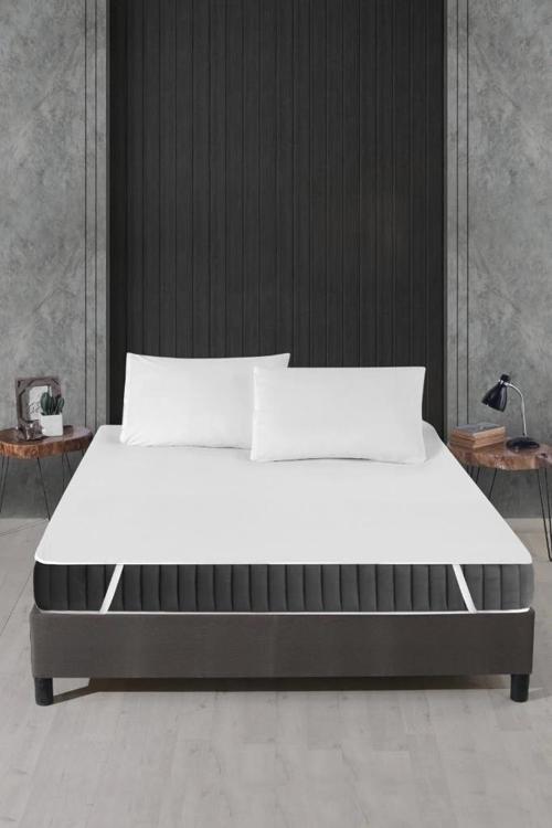 Alez Pamuklu Dört Köşe Lastik Yatak Koruyucu 160*200 cm