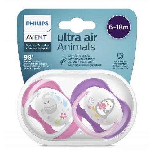 Ultra Air Animals 2li Desenli Emzik 6-18 Ay - Kız