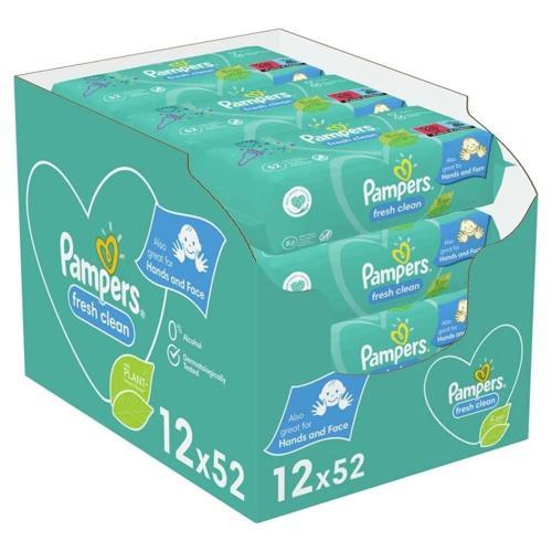 Pampers Baby Yenidoğan Fresh Clean Islak Havlu 52x12 Adet (624 Yaprak)