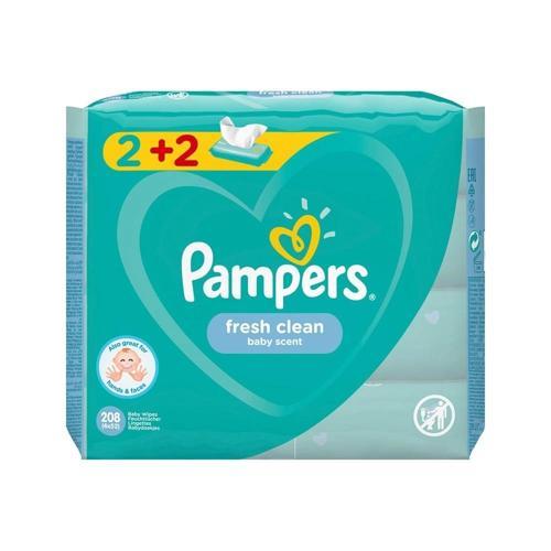 Pampers Baby Yenidoğan Fresh Clean Islak Havlu 52x4 Adet (208 Yaprak)