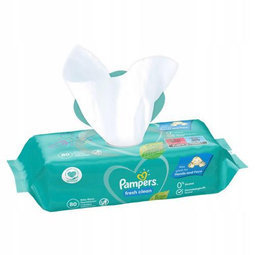 Pampers Temiz ve Ferah Islak Bebek Havlusu 80'li