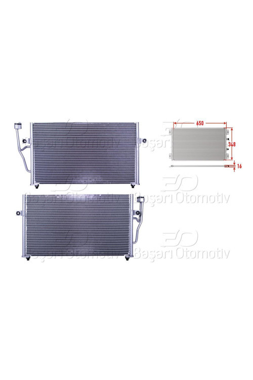 30871579-WISCO VOLVO S40 95-04 KLIMA RADYATORU MT-AT 660X348X16 MM 30871579