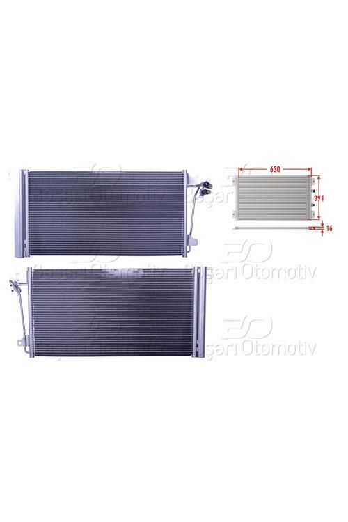 VW T5 1.9 TDI 2.0 2.0 TSI 2.5 TDI 3.2 03- KLIMA RADYATORU MT-AT 630X391 MM 7H0820411B