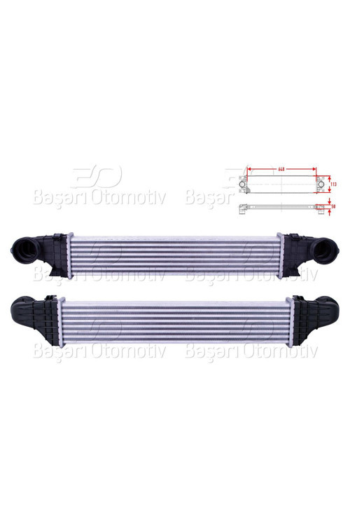 MERCEDES-BENZ BENZ W211 E200 CDI E220 CDI 02 TURBO RADYATORU (INTERCOOLER) 648X113X50