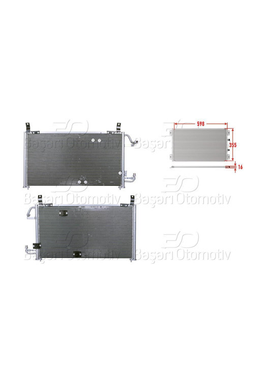 96164823-WISCO DAEWOO NEXIA 96 KLIMA RADYATORU MT-AT 670X360 MM 96164823