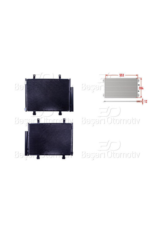 9531068L00-WISCO SUZUKI SWIFT1.2-1.3DDIS 10 KLIMA RADYATORU MT-AT 523X380 MM 9531068L00