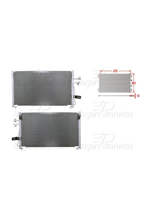 96409127-WISCO CHEVROLET EVANDA 03 KLIMA RADYATORU MT-AT 580X412 MM 96409127