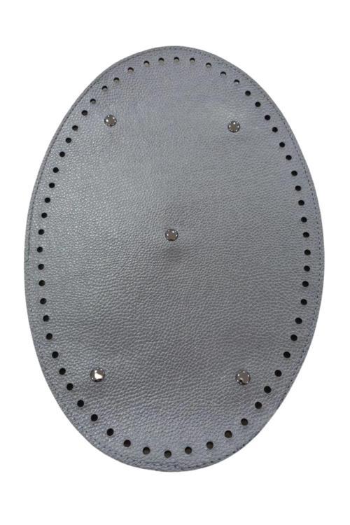 Çanta Tabanı oval 20 cm Gümüş